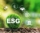 ESG icon surrounded by sustainability symbols, including renewable energy, governance, and environmental impact, representing Environmental, Social, and Governance practices.